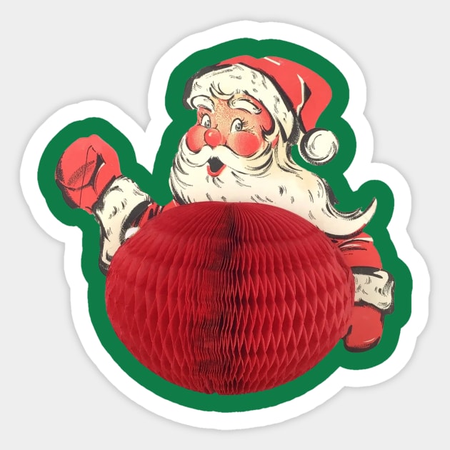 Santa Belly Sticker by Eugene and Jonnie Tee's